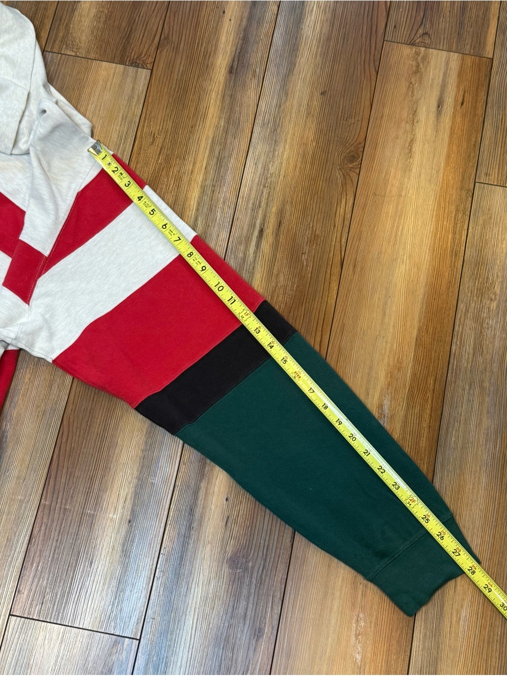 Vintage Polo Ralph Lauren Cream, Red, Black & Green Gucci Striped Turtleneck XXL - Picture 7 of 9